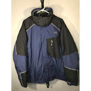 The North Face Jacket Mens XL Blue Blac Hyvent 3-in-1 Ski Winter Hood Triclimate